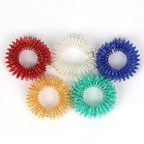 Acupressure Spiked Finger Massage Rings With Sensory Impressions - Image 3