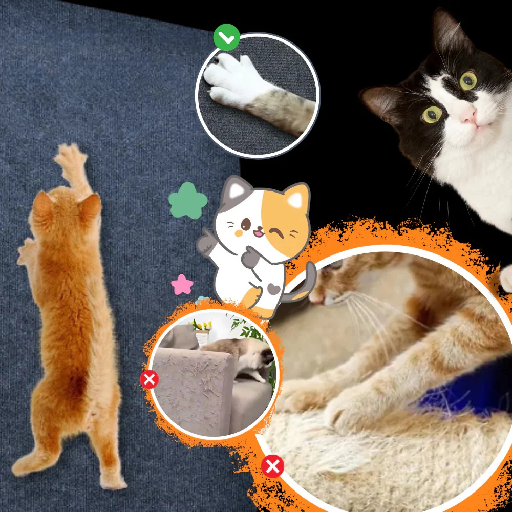 Adhesive Wall Mounted Cat Scratch Pad - Image 11