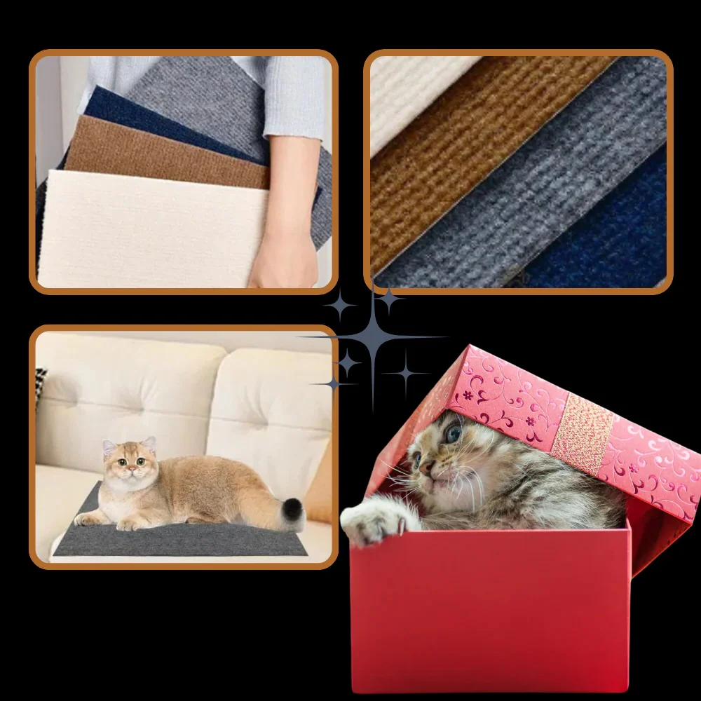 Adhesive Wall Mounted Cat Scratch Pad - Image 12