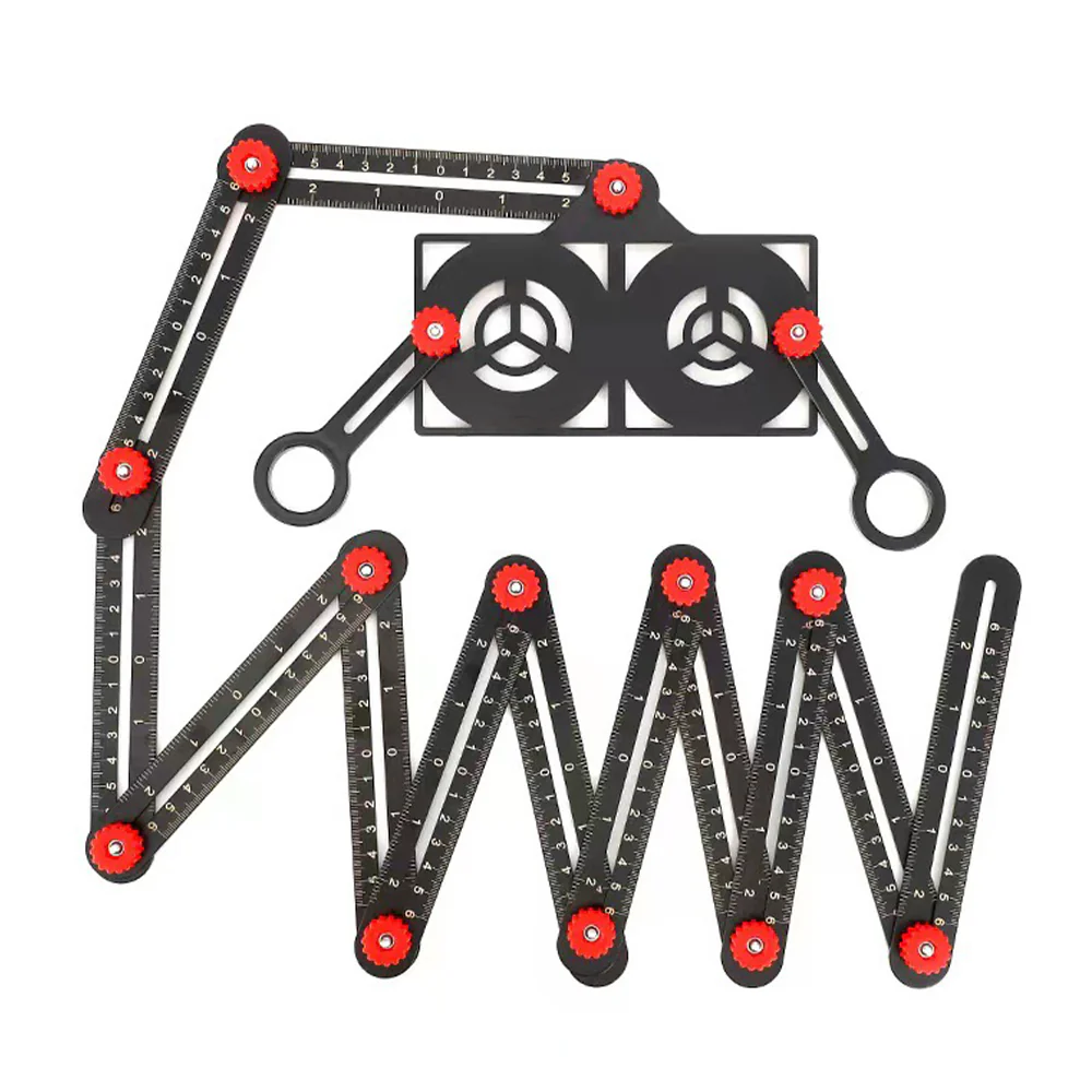 Adjustable Aluminum Alloy Tile Work Folding Ruler - Image 3