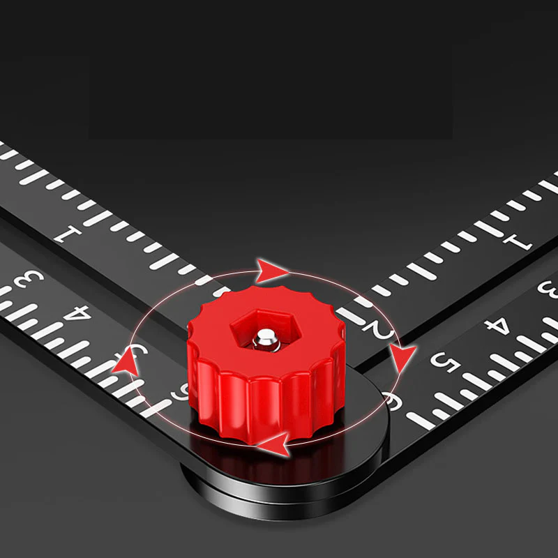 Adjustable Aluminum Alloy Tile Work Folding Ruler - Image 4