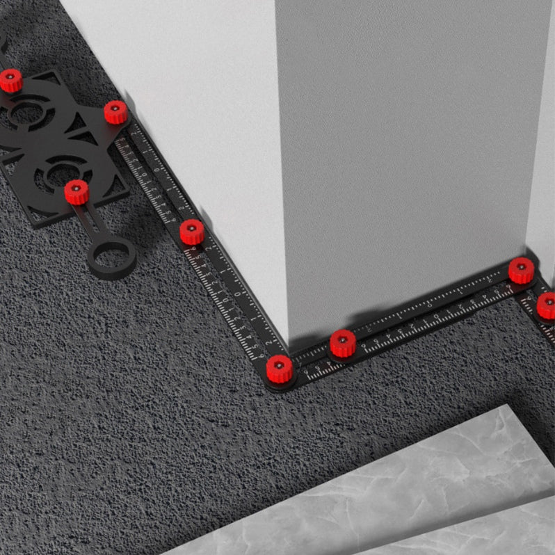 Adjustable Aluminum Alloy Tile Work Folding Ruler - Image 5