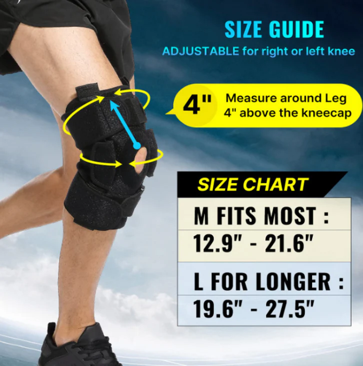 Adjustable Hinged Knee Brace For Meniscus Tear - Image 2