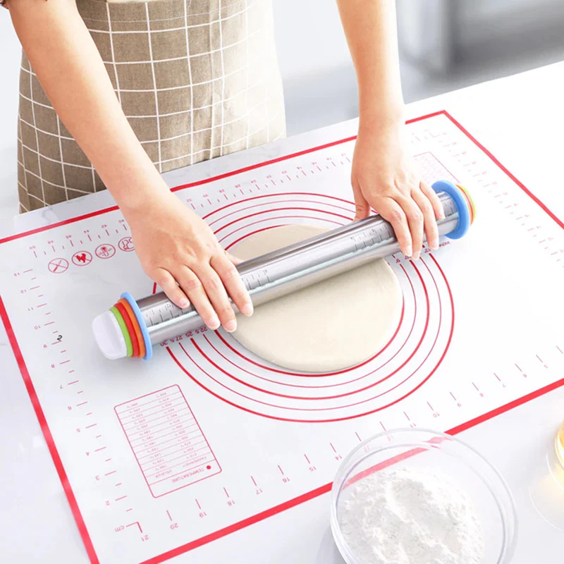 Adjustable Rolling Pin with Rings - Image 2