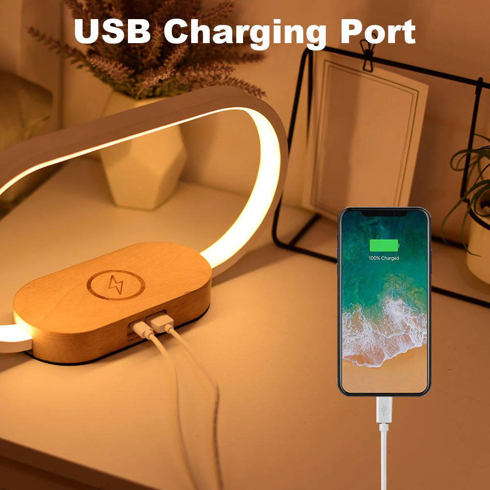 Alarm Clock with Wireless Charging and Night Light - Image 4