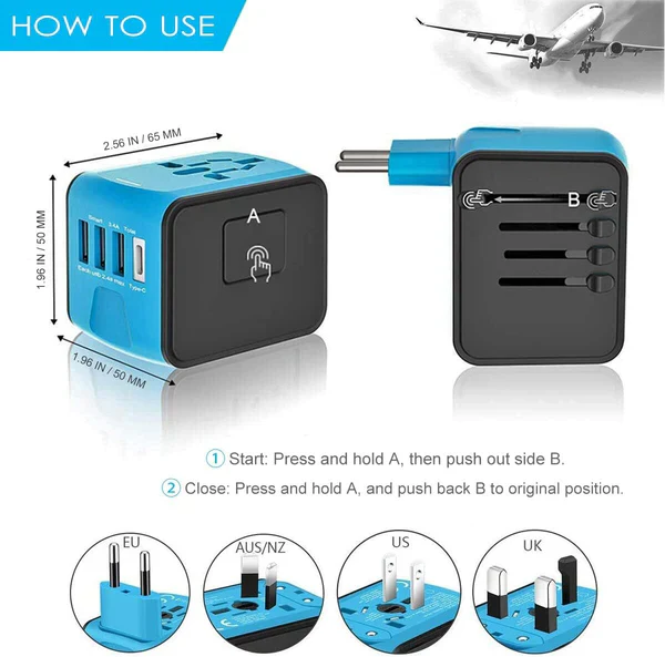 Multi-Port Travel Adapter - Image 4