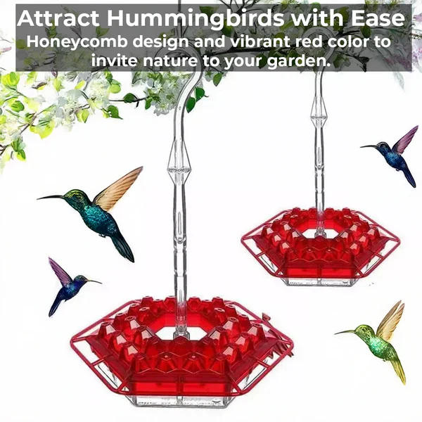 Ant-Proof Hummingbird Feeder with 30 Bee-Resistant Ports - Image 2