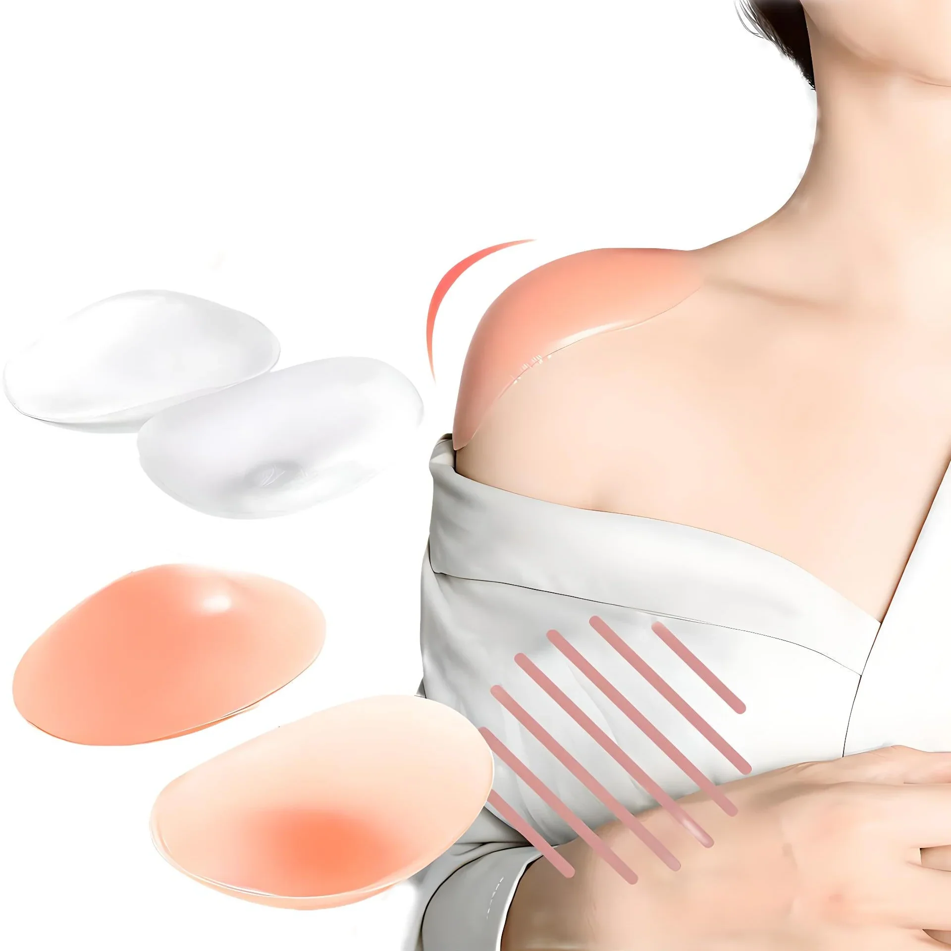 Anti-Slip Shoulder Pads - Invisible Enhancer Shoulder Pads for Women's Clothing - Image 5