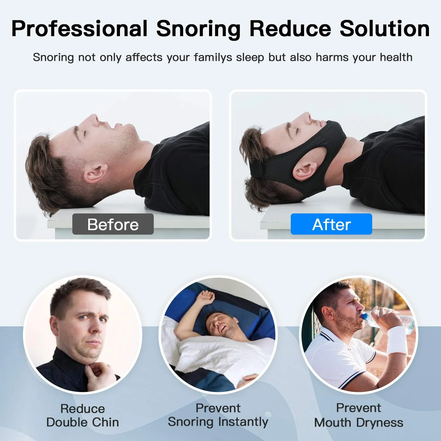 Anti Snoring Chin Strap for Sleep Apnea - Image 3