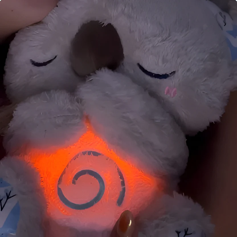 Anxiety Relief Koala Plush Toy with Music, Lights and Rhythmic Breathing Motion - Image 2