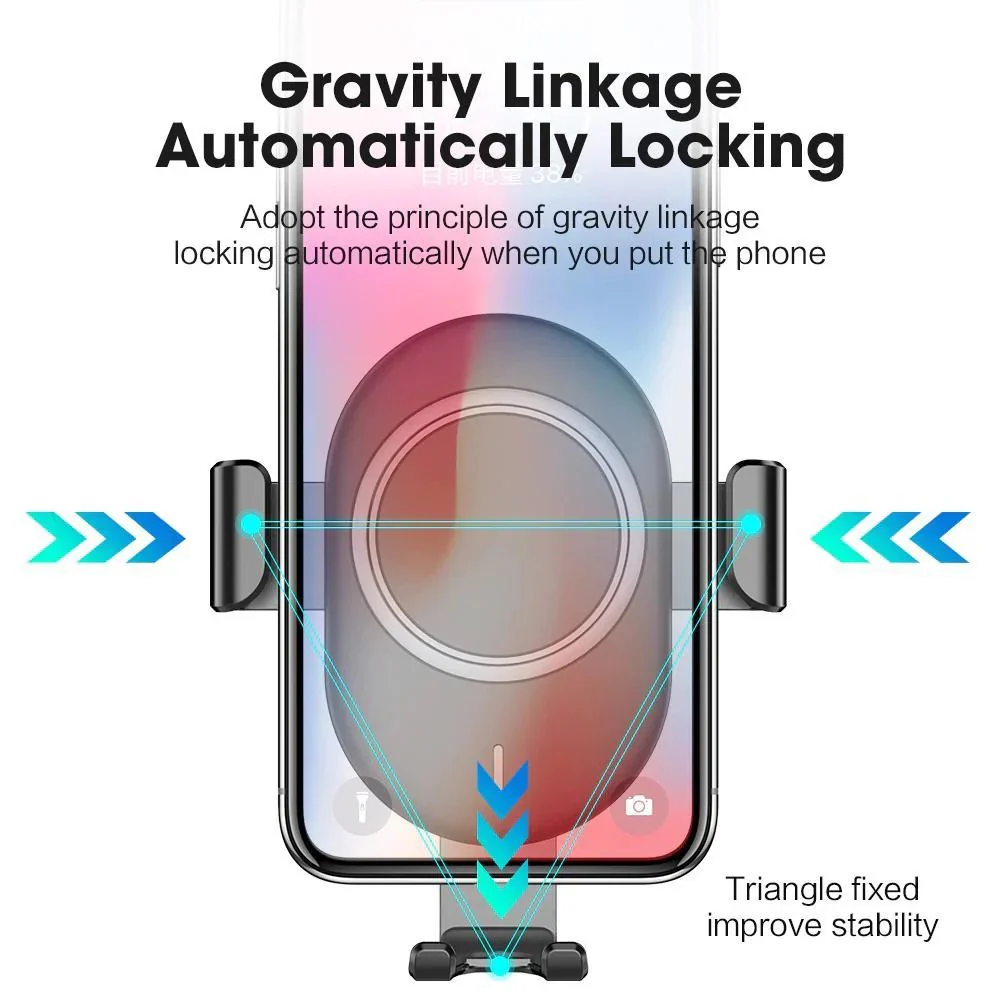 Auto Clamping Wireless Car Charger - Image 6