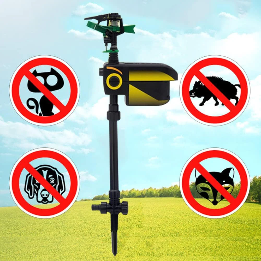Automatic Motion-Activated Animal Repellent Garden Sprinkler - Animal Sensor Outdoor Lawn Yard Water Sprinkler - Image 3