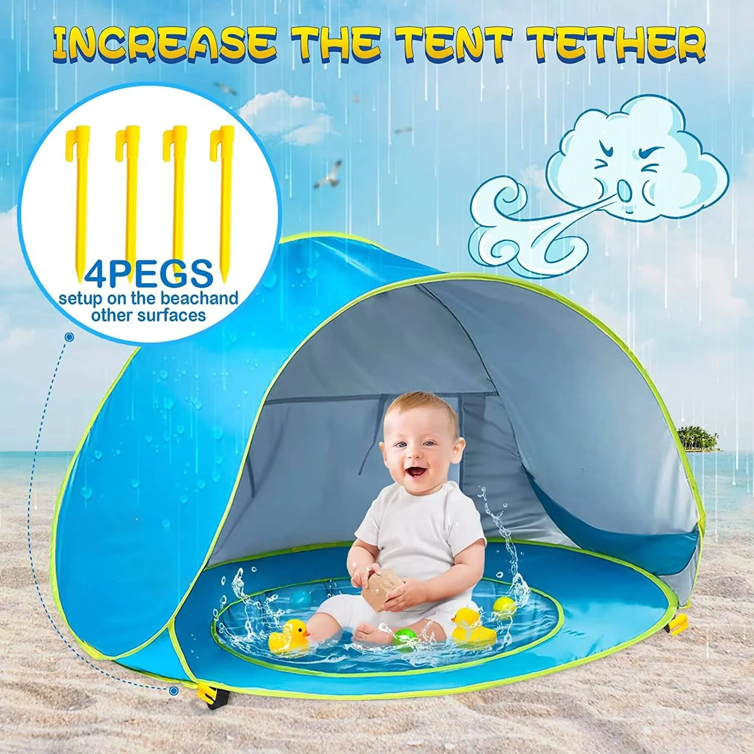 Baby Beach Tent UV Protection - Image 2