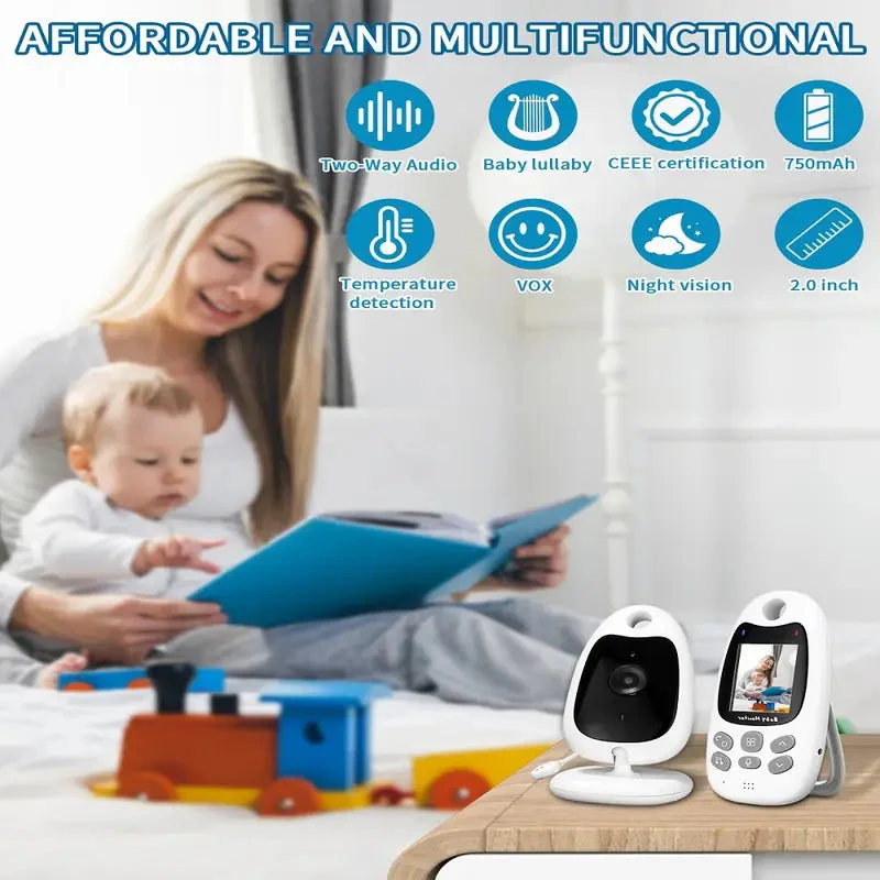 Wireless Video & Audio Baby Monitor with Night Vision and Two-Way Communication - Image 4