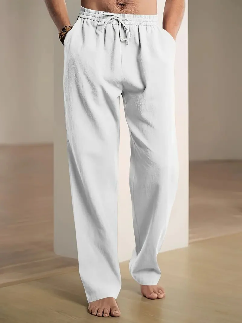 Baggy Linen Pants For Men - Image 15