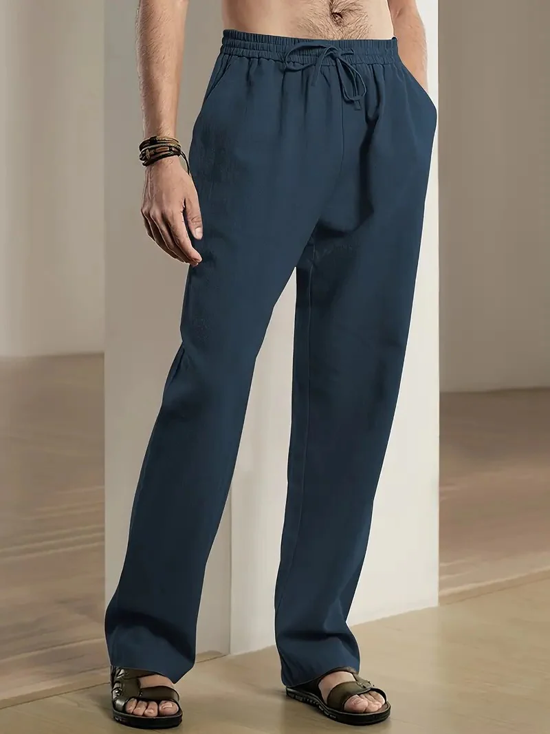 Baggy Linen Pants For Men - Image 3
