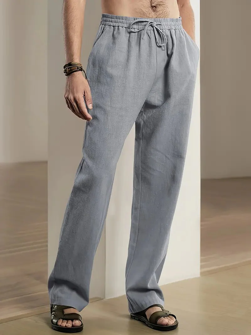 Baggy Linen Pants For Men - Image 6