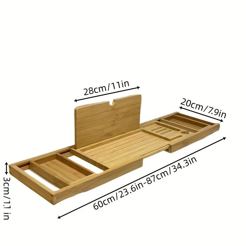 Bamboo Bathtub Tray - For Ultimate Relaxation - Image 6