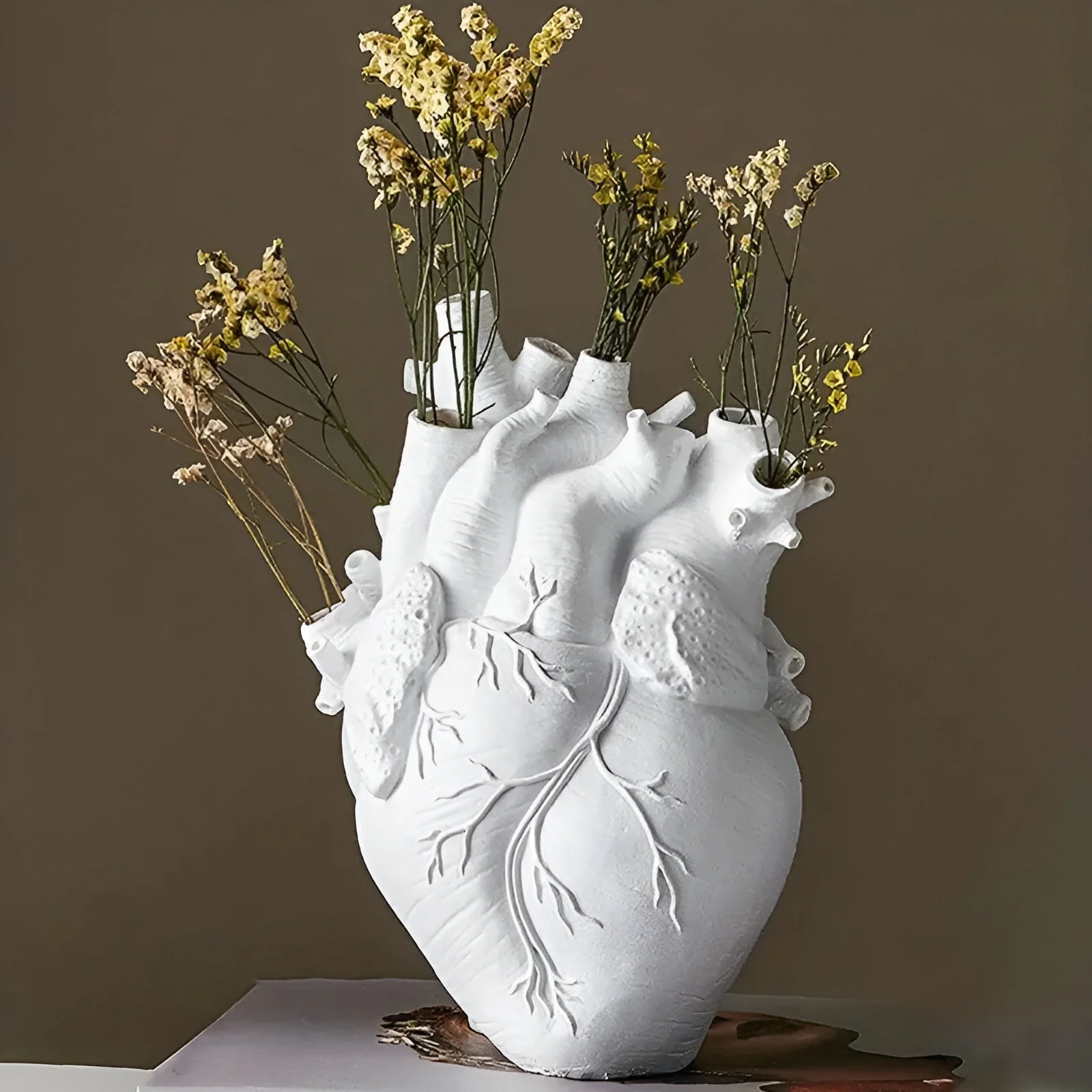 Bamboo & Wood Lively Heart-Shaped Vase - Image 2