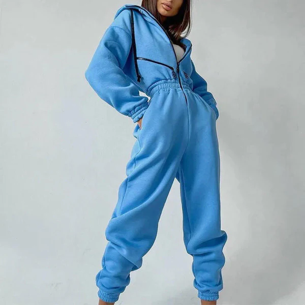 Basic Hooded Jumpsuit - Image 3