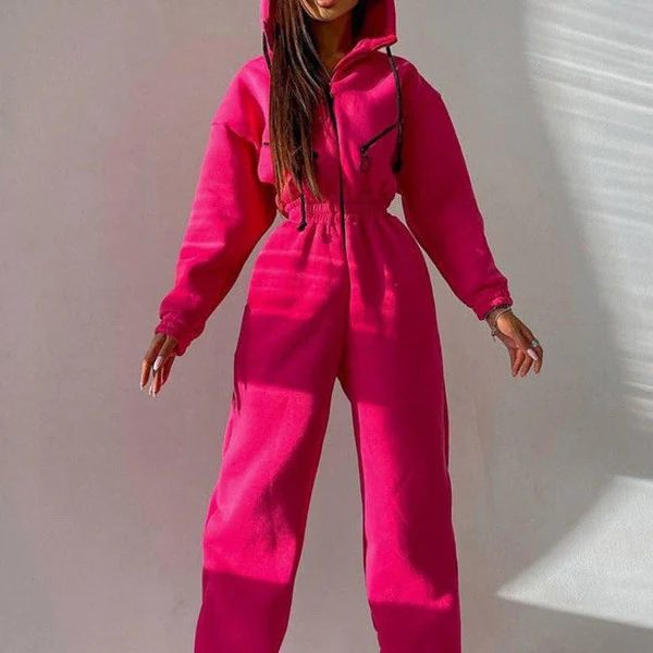 Basic Hooded Jumpsuit - Image 4