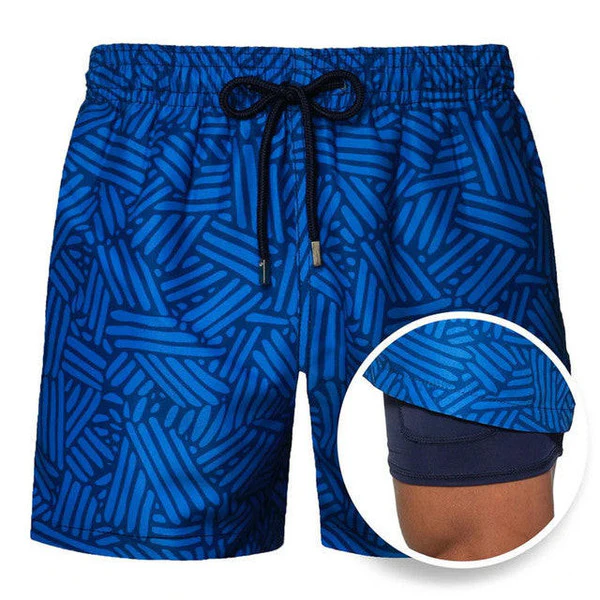 Beach shorts with lining - Image 3