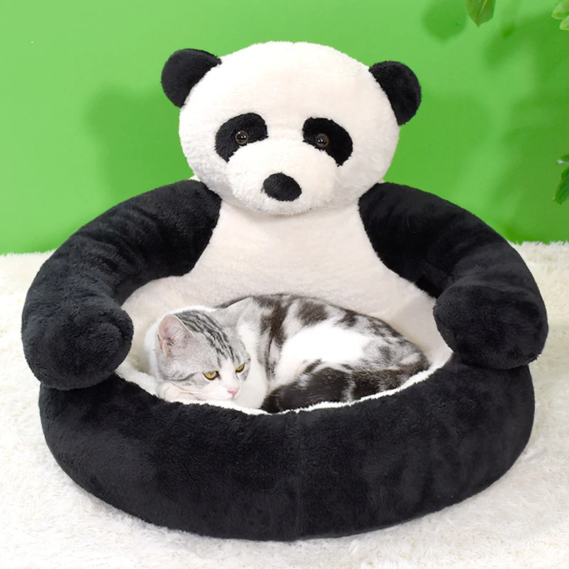 Bear Shaped Winter Plush Pet Dog Bed - Image 4