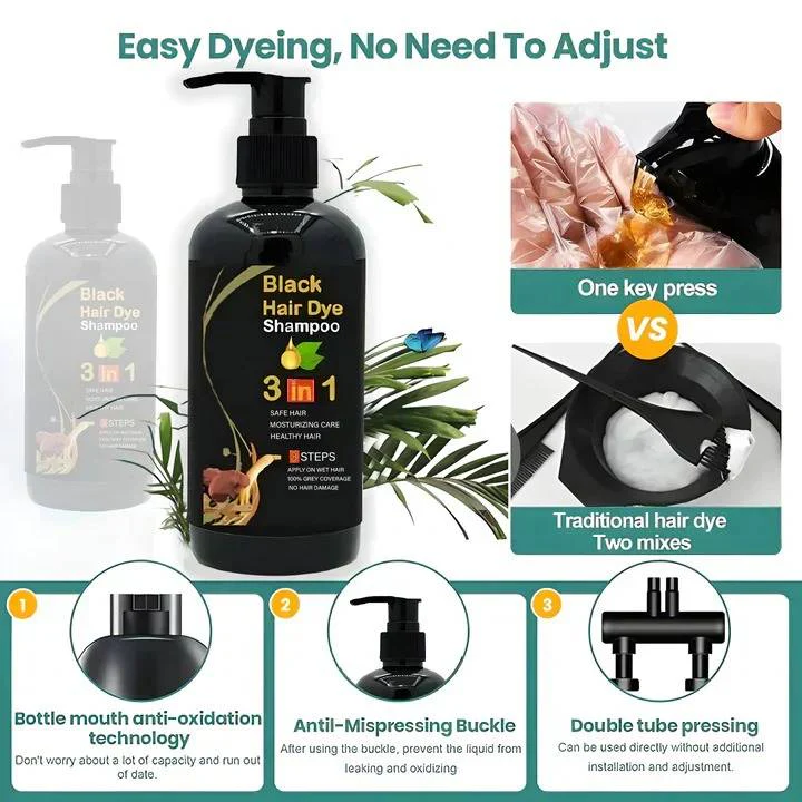 Black Hair Shampoo Dye - Image 5