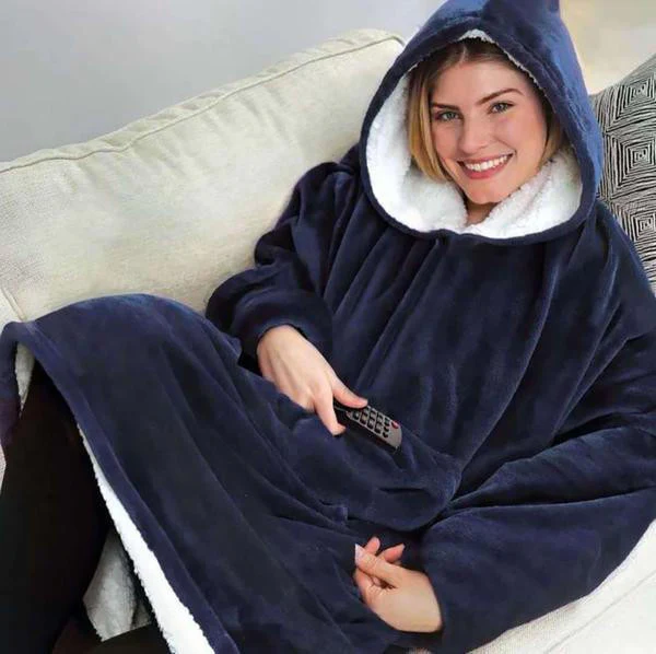 Blanket Sweater - Fleece lining - Image 5