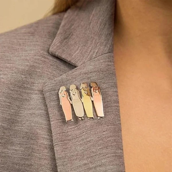 Bond Between Sisters Vintage Handmade Pins - Image 2