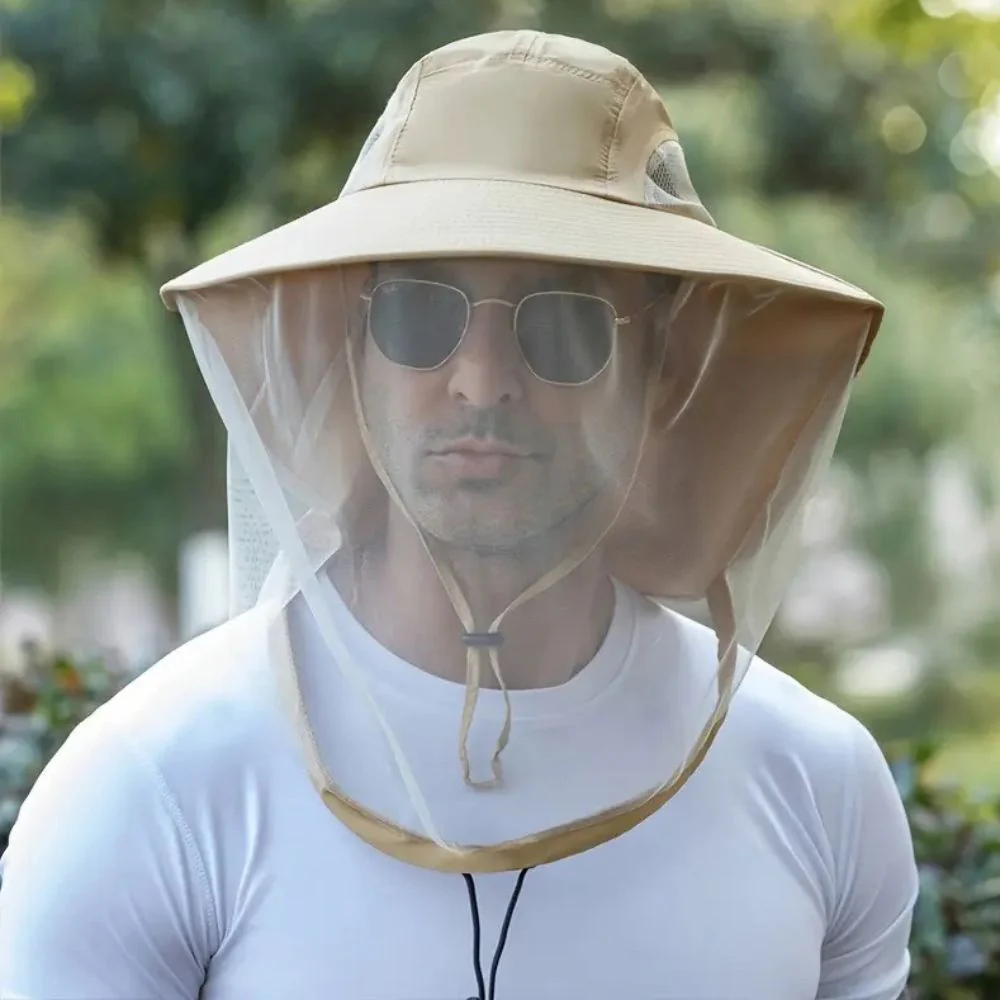 Breathable Sun and Mosquito Protection Wide Brim Hat - Image 3