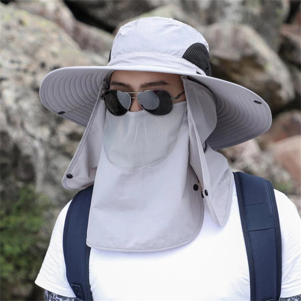 Breathable Wide Brim Outdoor Sun Protection Fishing Hat - Image 5