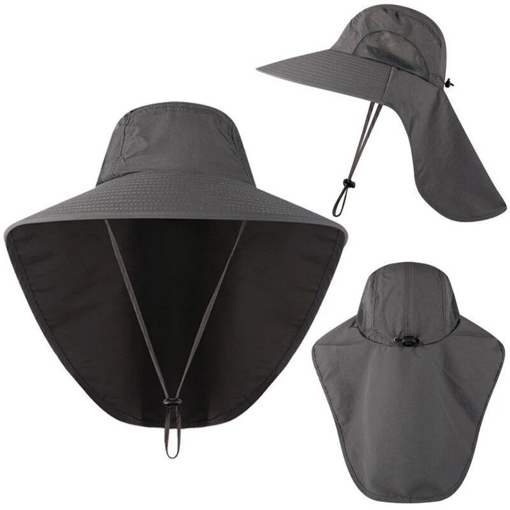 Breathable Wide Brim Outdoor Sun Protection Fishing Hat - Image 7