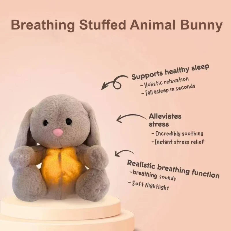 Breathing Stuffed Animal Bunny - Image 2