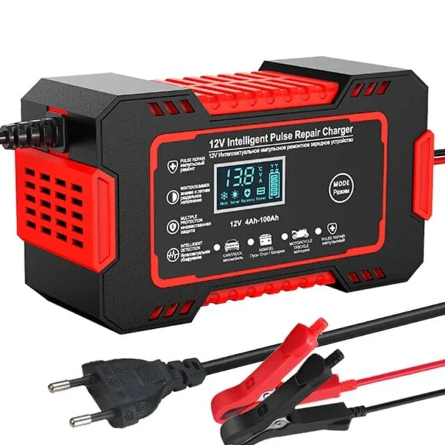 Car Battery Charger 12v 6a Pulse Repair LCD Display - Image 2