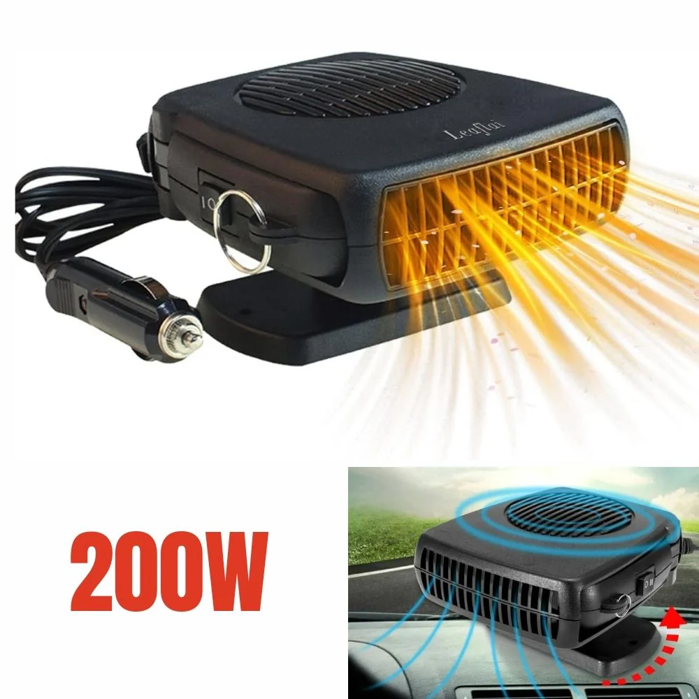 12V Car Heater Fan – 150W/300W Portable Ceramic Auto Heater for Fast Defrost & Heating - Image 3