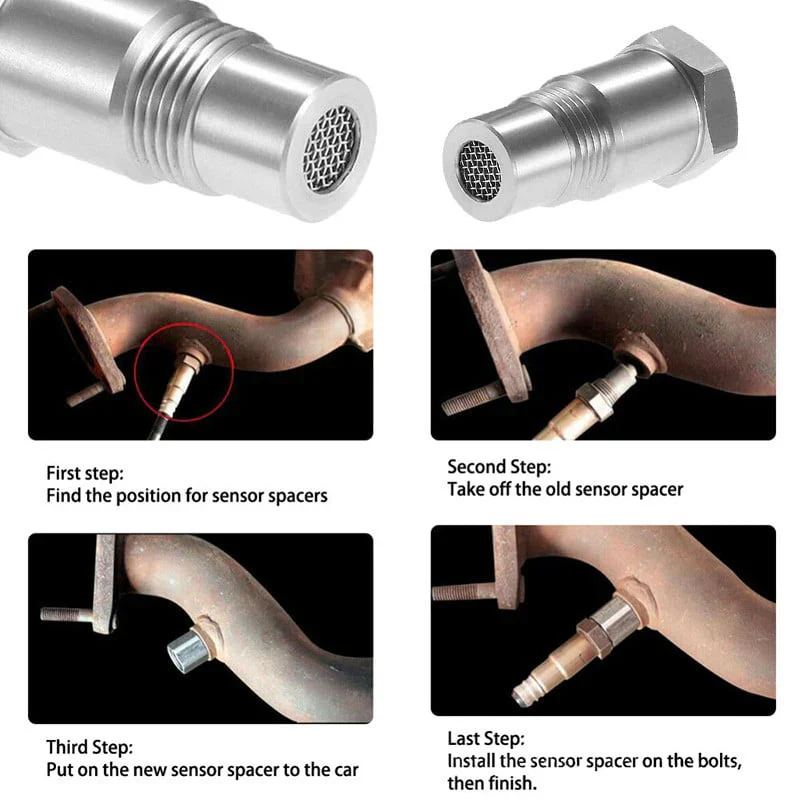 Car Oxygen O2 Sensor Adapter CEL Fix Check Engine Light Eliminator M18*1.5 - Image 6