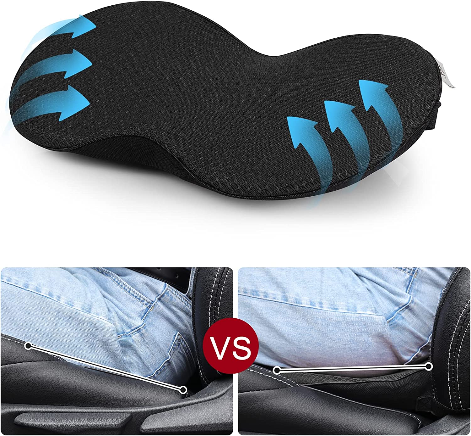 Car Seat Cushion for Shorter Drivers - Image 8
