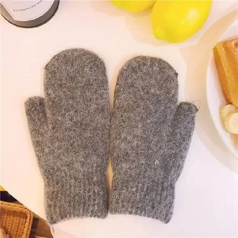 Cashmere Knit Mittens Winter for Women - Image 7