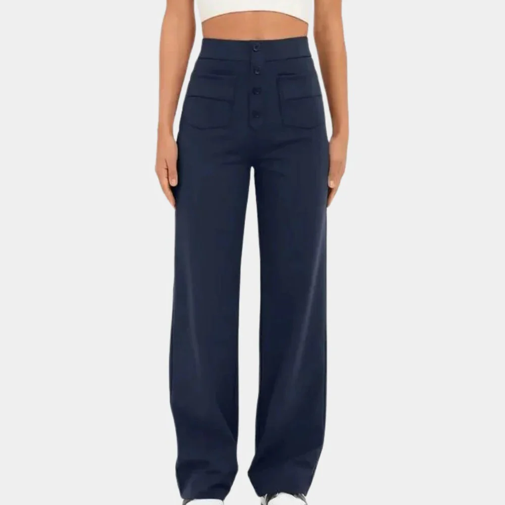 Casual High Waisted Women's Trousers - Image 4