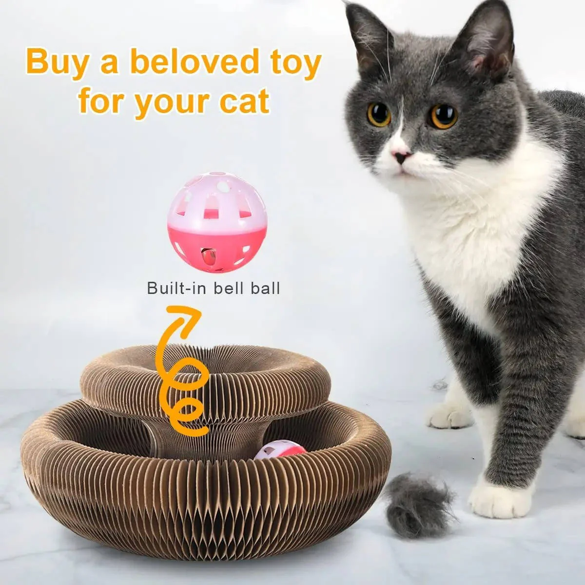 Cat Scratcher with Ball Track - Image 2