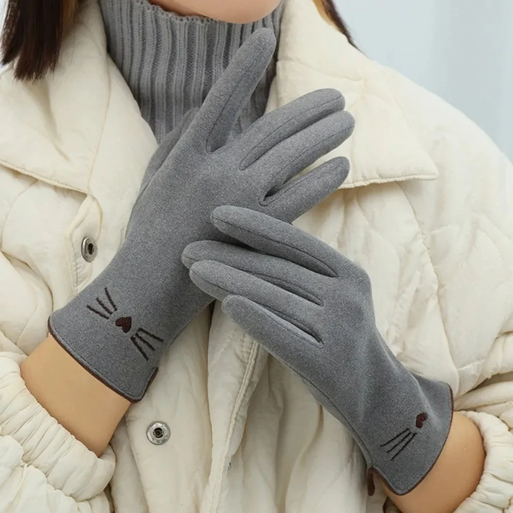Cat Touchscreen Winter Gloves for Women - Image 7
