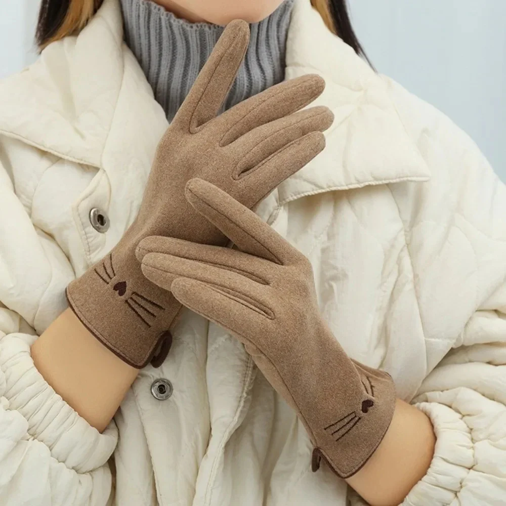 Cat Touchscreen Winter Gloves for Women - Image 8