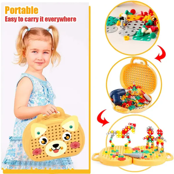 Children Electric Drill Puzzle Toolbox - Image 3
