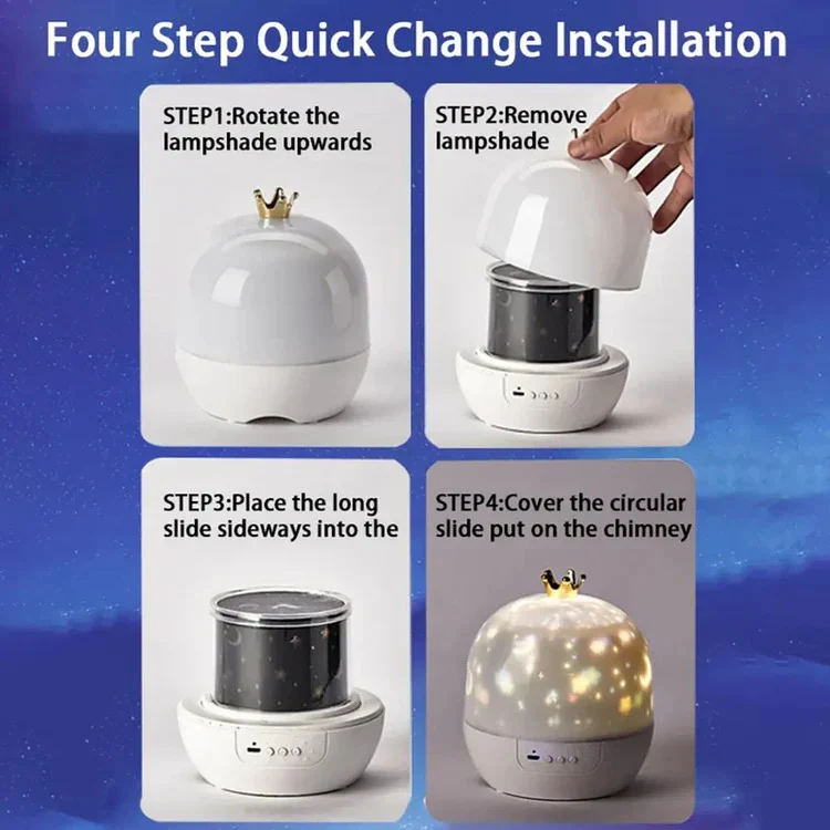 Children’s Night Light and Ocean Projection Lamp - Image 3