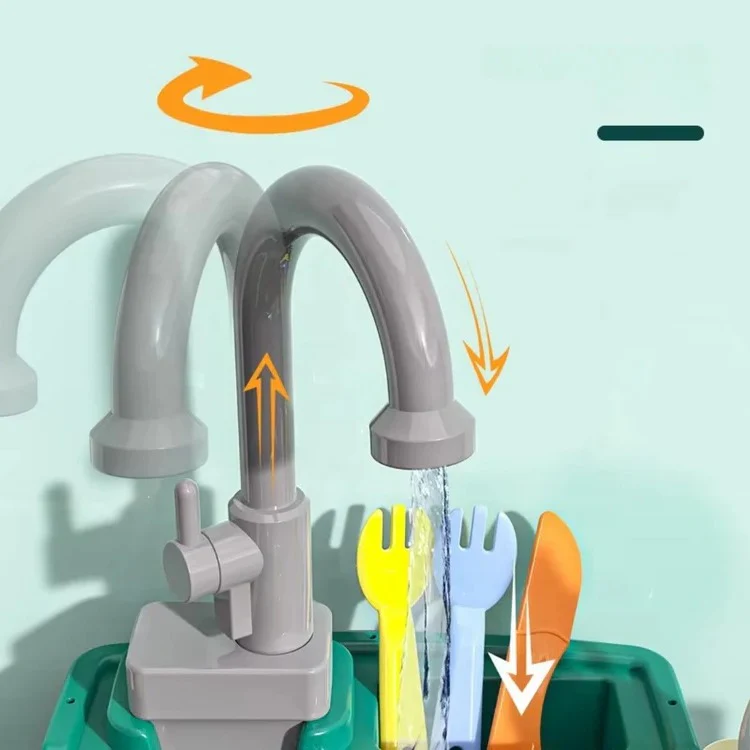 Children’s Play Kitchen with Flowing Water Feature - Image 11