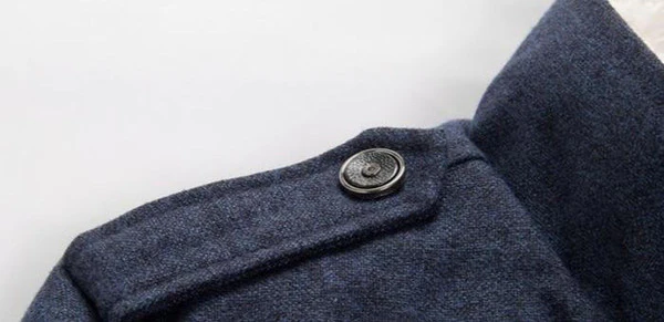 Classic Wool Trench Coat - Image 7