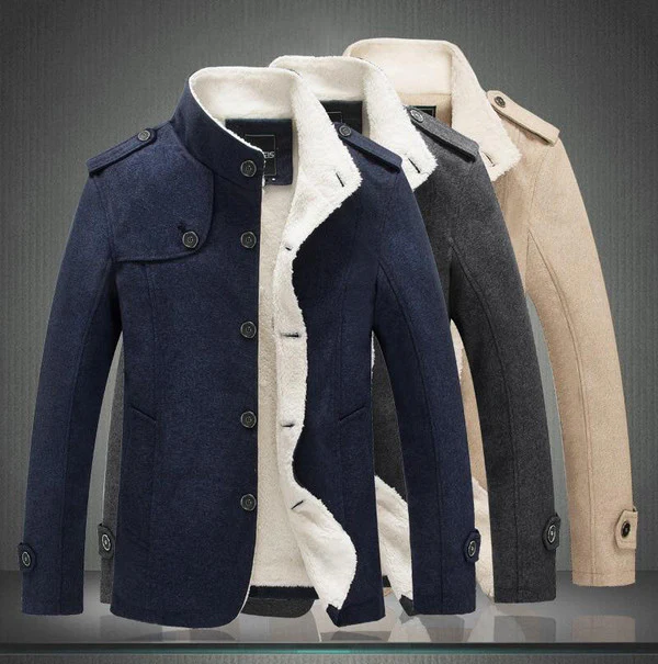 Classic Wool Trench Coat - Image 9