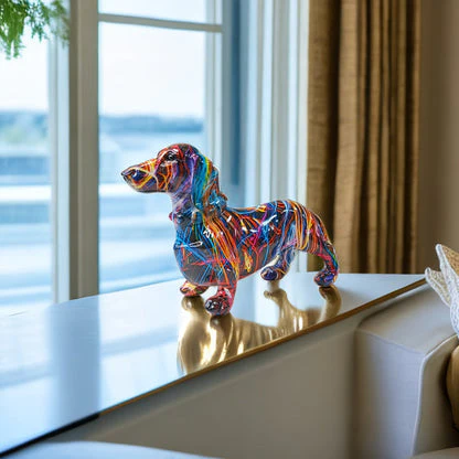 Colorful Dachshund Statue - Image 6