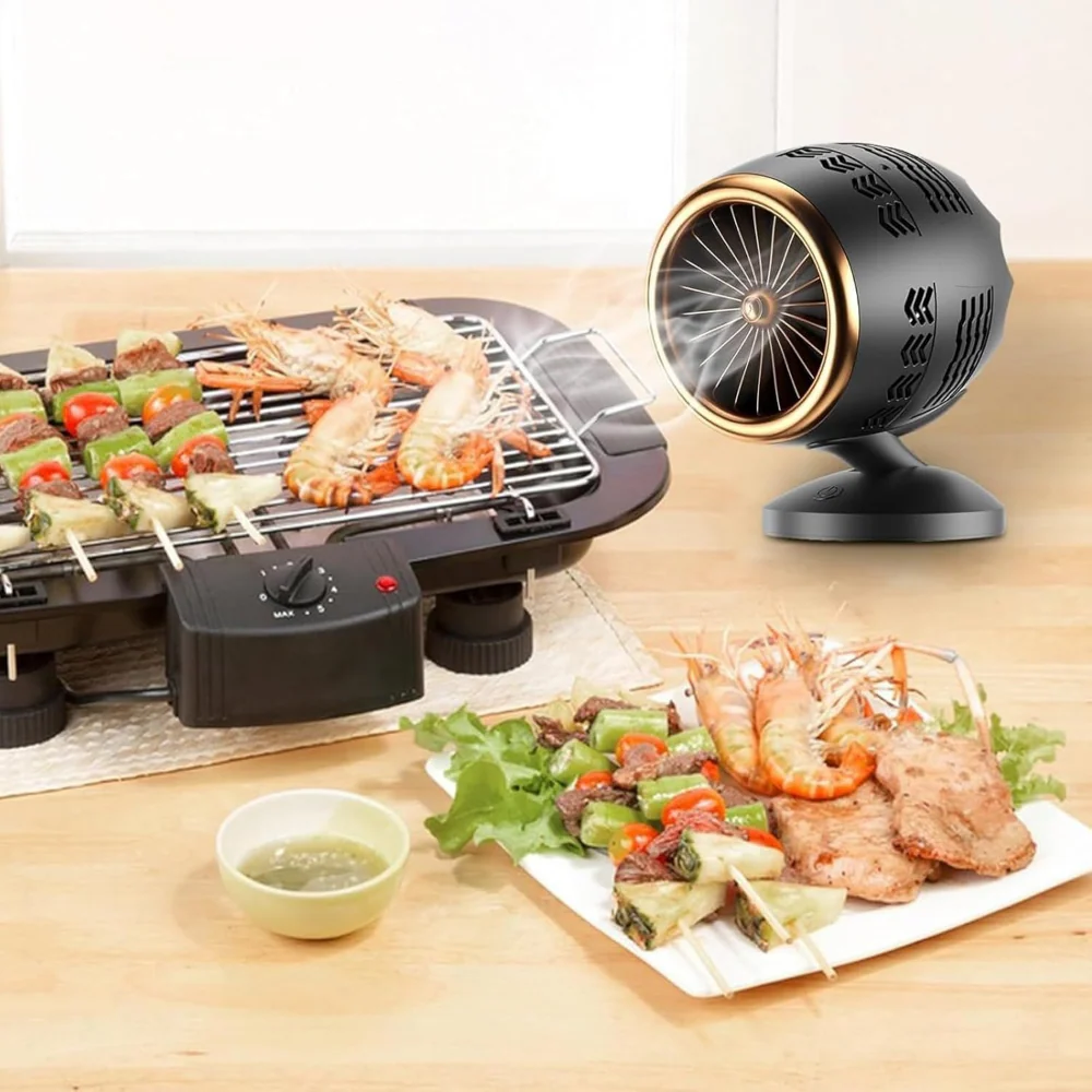 Compact Portable Range Hood Cooker Exhaust Fan - Image 5
